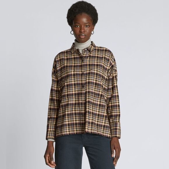 Everlane NWT The Boxy Plaid Flannel Size Small - Picture 1 of 12